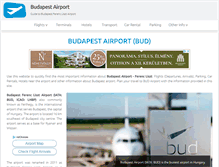 Tablet Screenshot of budapest-airport.com